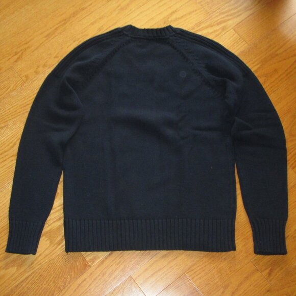 Pre-owned Men's Simons Navy Blue Cotton V-neck Sweater Size Small - Picture 2 of 4